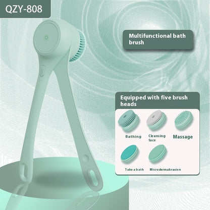 Electric Bath Brush Automatic Back Rubbing Long Handle Brush