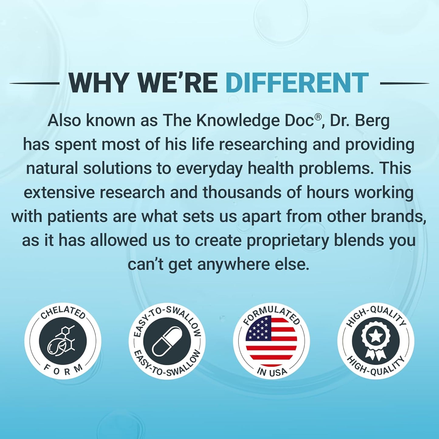 Dr. Berg Trace Minerals Enhanced Complex - Complete with 70+ Minerals Including 10 Mg of Zinc - Dietary Supplement - 60 Capsules