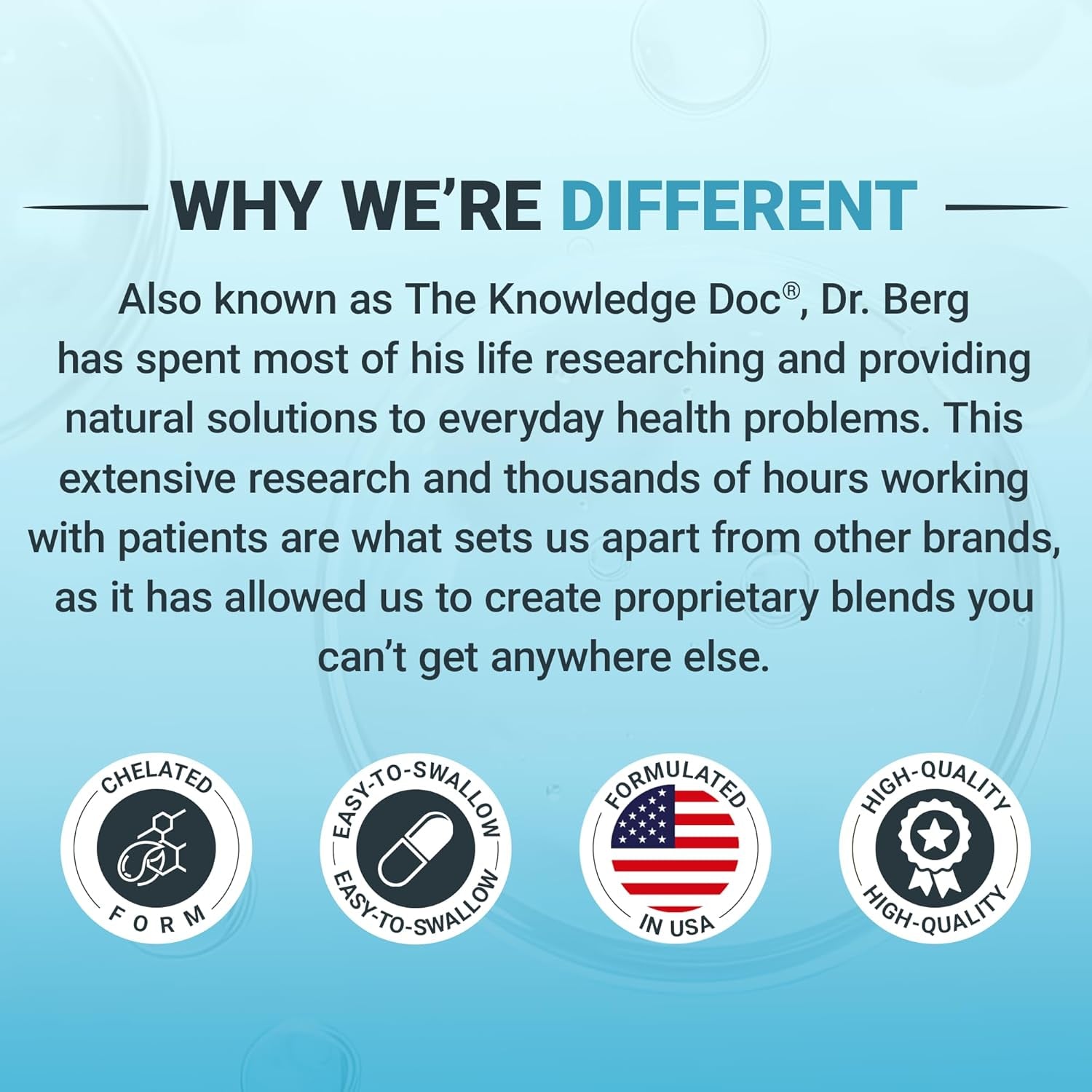 Dr. Berg Trace Minerals Enhanced Complex - Complete with 70+ Minerals Including 10 Mg of Zinc - Dietary Supplement - 60 Capsules