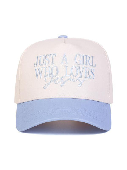Just a Girl Who Loves Jesus Letter Embroidered Trucker Cap, Casual Outdoor Sports Hat for Women & Men, Perfect Gift for Faithful Friends & Family