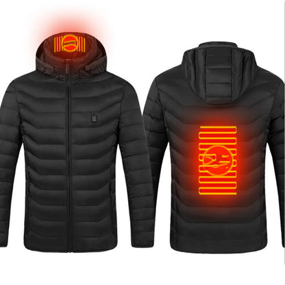Winter Heated USB Jacket – Electric Cotton Thermal Coat for Men