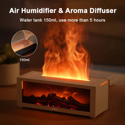 New Flame Aromatherapy Machine – Colorful 3D Flame Essential Oil Diffuser & Humidifier