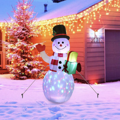 Christmas LED Lights Glowing Santa Tree Snowman Inflatable