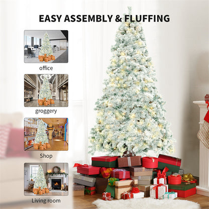 Snow PVC Artificial Christmas Tree for Home & Store Window Decor