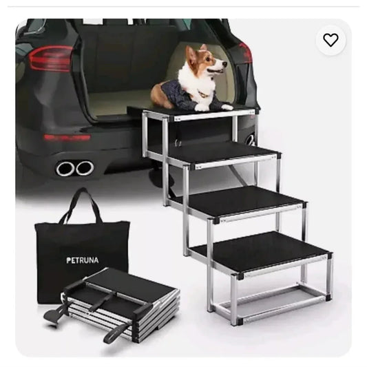 Outdoor In-Vehicle Mounted 4-Step Folding Pet Stairs Heavy-Duty Dog Climbing Stairs Sports & Entertainment Product