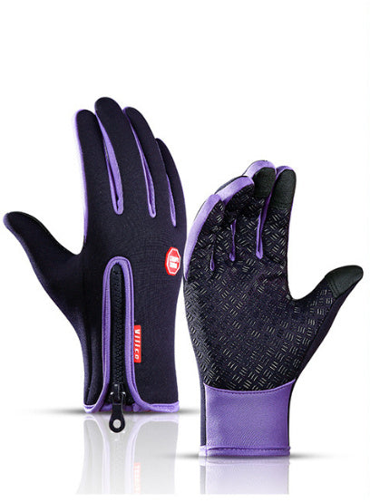 Winter Touch Screen Motorcycle Gloves – Waterproof Fleece Sports Gloves