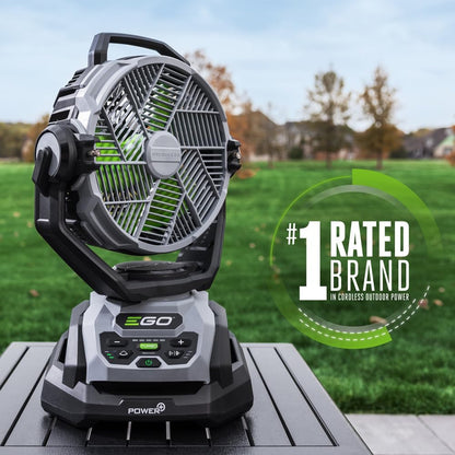 Portable Misting Fan, Compact, Outdoor Electric 10" 6 Speed Fan, Battery and Charger Not Included - FN1000