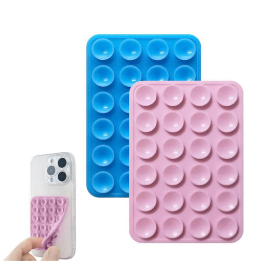 2PCS Silicone Suction Phone Case Mount,Non Slip Suction Cup Phone Mount,Hands-Free Phone Accessories Holder for Selfies and Videos