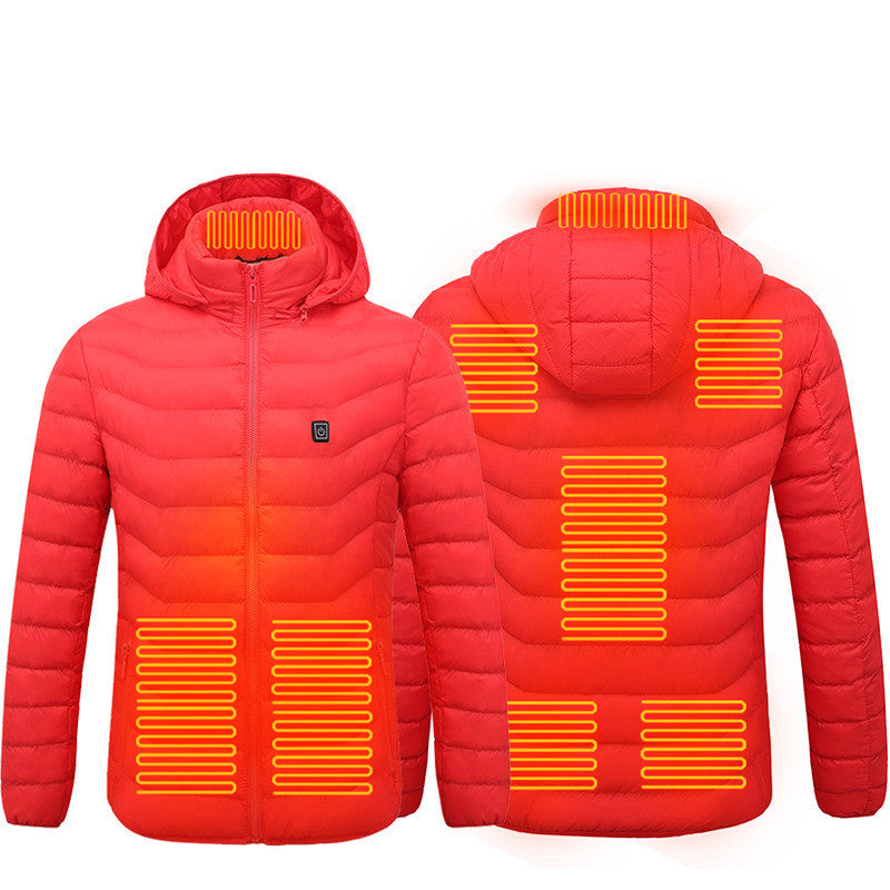 Winter Heated USB Jacket – Electric Cotton Thermal Coat for Men