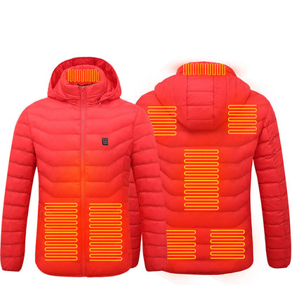 Winter Heated USB Jacket – Electric Cotton Thermal Coat for Men