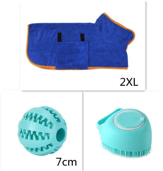 Silicone Dog Bath Massage Gloves Shampoo Brush Grooming Tool