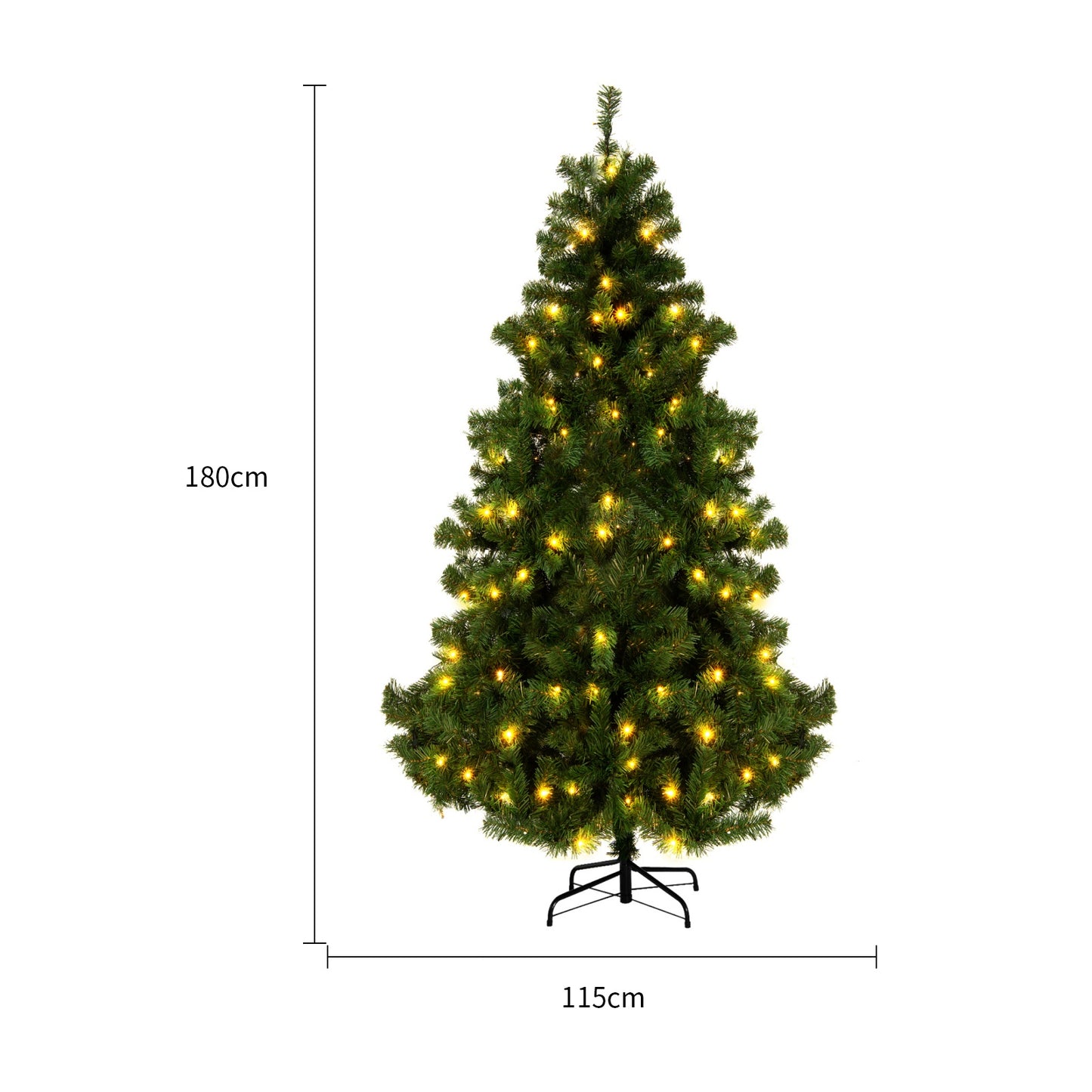 Snow PVC Artificial Christmas Tree for Home & Store Window Decor