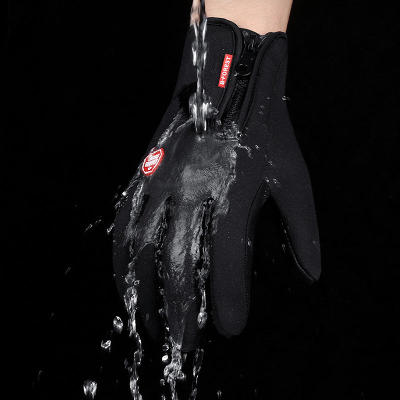 Winter Touch Screen Motorcycle Gloves – Waterproof Fleece Sports Gloves
