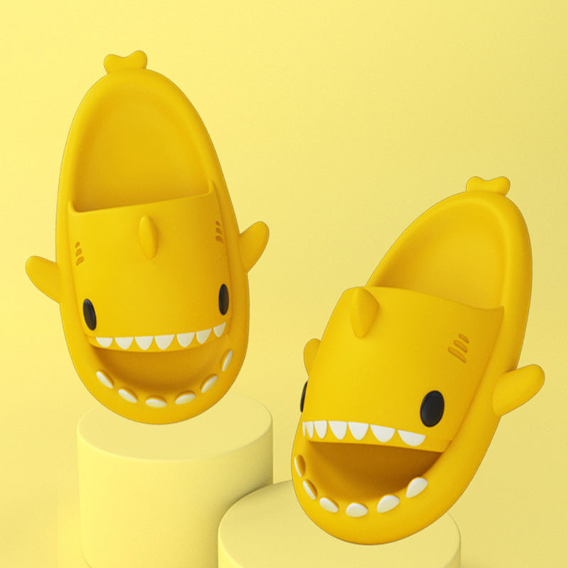 Adult’s Funny Shark Cartoon Slippers – Indoor & Outdoor