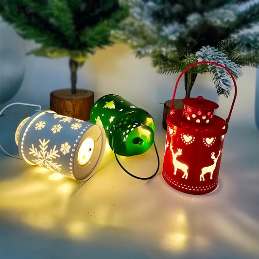 LED Christmas Candle Lantern | Nordic Holiday Electronic Decor
