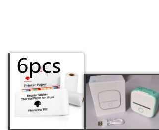 Portable Mini Thermal Label Printer Bluetooth-Compatible Inkless Photo Printer