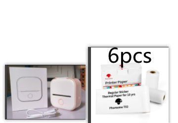 Portable Mini Thermal Label Printer Bluetooth-Compatible Inkless Photo Printer