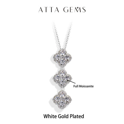 2025 Necklaces for Women Full D Color Moissanite 925 Sterling Silver Pendant Classic Engagement Wedding Fine Jewelry