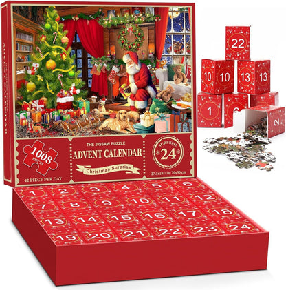 24-Box Christmas Advent Calendar Puzzle | Holiday Countdown Fun