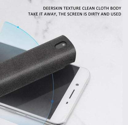 2-in-1 Phone & Computer Screen Cleaner Kit with Microfiber Cloth
