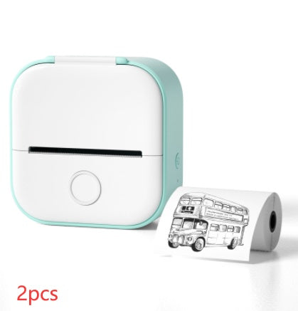 Portable Mini Thermal Label Printer Bluetooth-Compatible Inkless Photo Printer