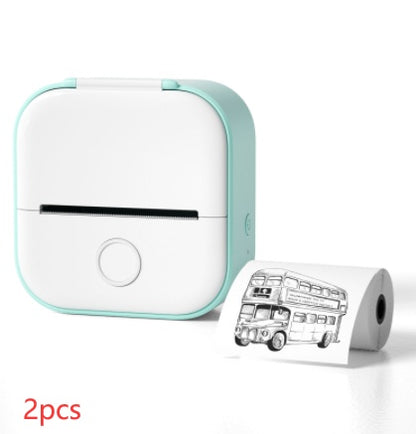 Portable Mini Thermal Label Printer Bluetooth-Compatible Inkless Photo Printer