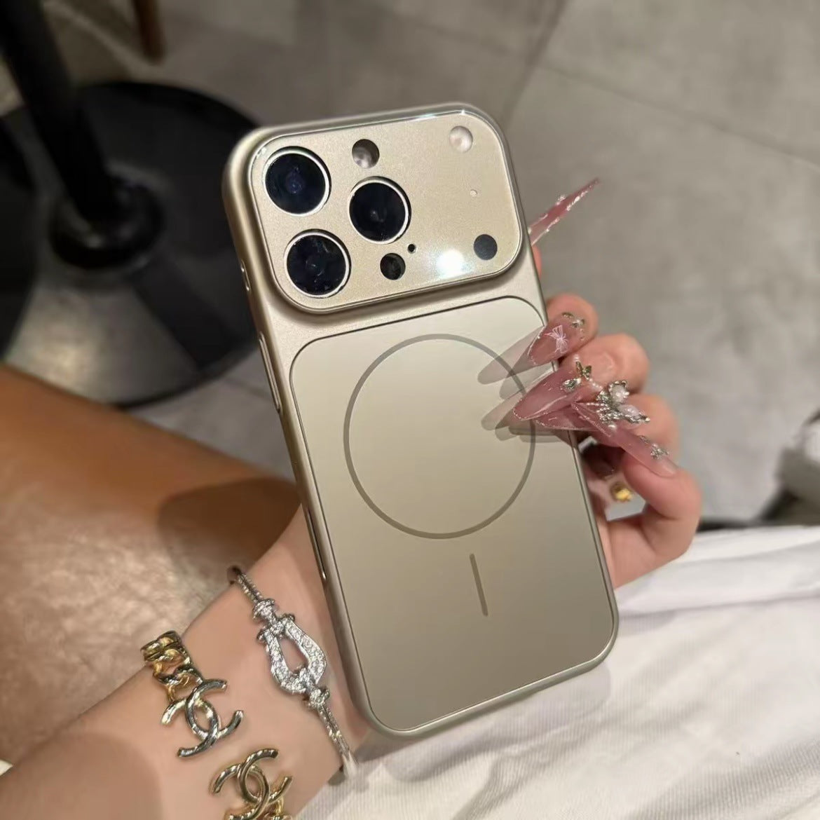 MagSafe Magnetic Phone Case Frosted Glass Armor for iPhone Pro Max