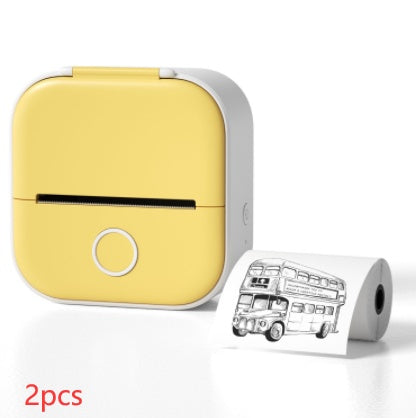 Portable Mini Thermal Label Printer Bluetooth-Compatible Inkless Photo Printer