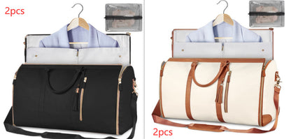 Large Capacity Travel Duffle Bag – Women’s Handbag & Folding Suit Bag