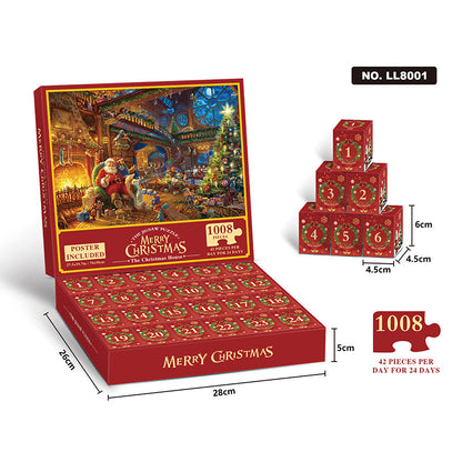 24-Box Christmas Advent Calendar Puzzle | Holiday Countdown Fun