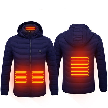 Winter Heated USB Jacket – Electric Cotton Thermal Coat for Men