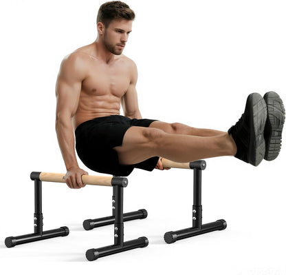 Dip Station Functional Heavy Duty Dip Stands Fitness Workout Dip Bar Station Stabilizer Parallette Push up Stand
