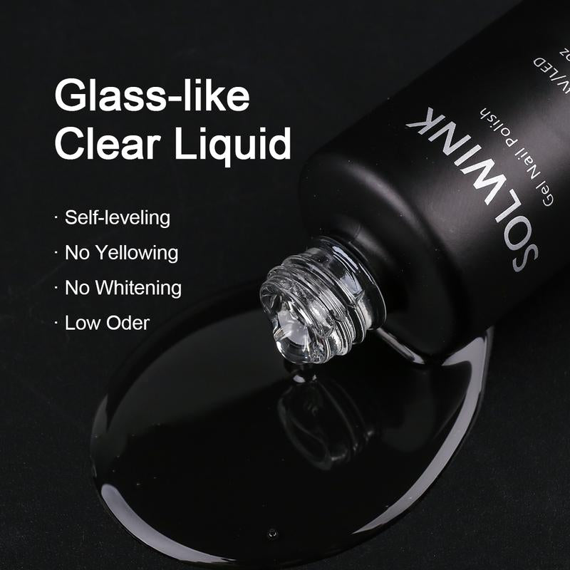 Rock Sugar No Wipe Top Coat Base Coat Hald Gel Blooming Foundation Nail Polish Soak off UV LED Nail Gel