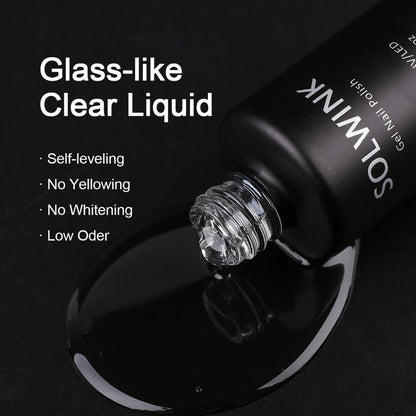 Rock Sugar No Wipe Top Coat Base Coat Hald Gel Blooming Foundation Nail Polish Soak off UV LED Nail Gel