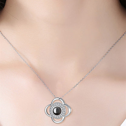 Valentine’s Day Metal Rose Gift Box Necklace for Girlfriend