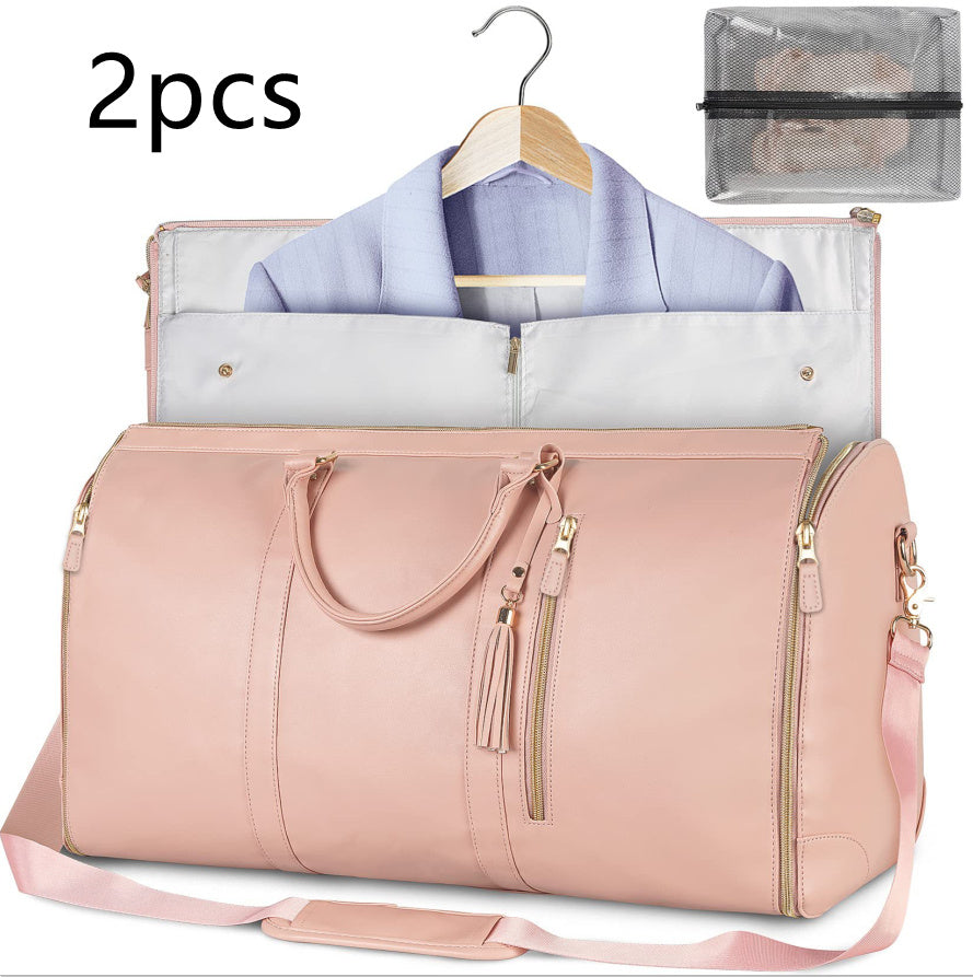 Large Capacity Travel Duffle Bag – Women’s Handbag & Folding Suit Bag