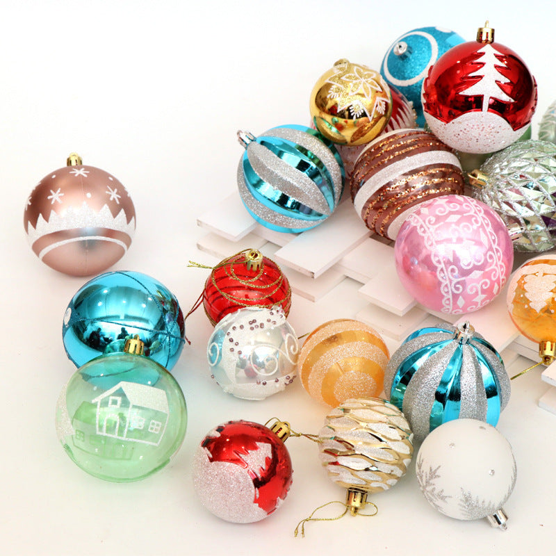 Christmas Tree Balls – 6cm Bright Decorative Ornaments (24-Pack)