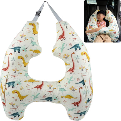 Car Pillow for Kids,H-Shape Travel Pillow for Child Sleeping Neck Shoulder Support Car Seat Pillow a Sleeping Artifact Suitable for Road Trips of Adults and Children Travel Pillow for Kids