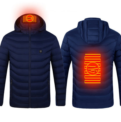 Winter Heated USB Jacket – Electric Cotton Thermal Coat for Men