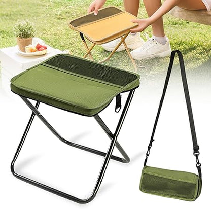 Portable Camping Stool - Folding Seat for Hiking & Fishing