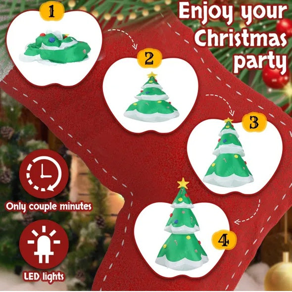 6.9 FT Inflatable Christmas Tree With LED Lights