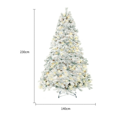 Snow PVC Artificial Christmas Tree for Home & Store Window Decor