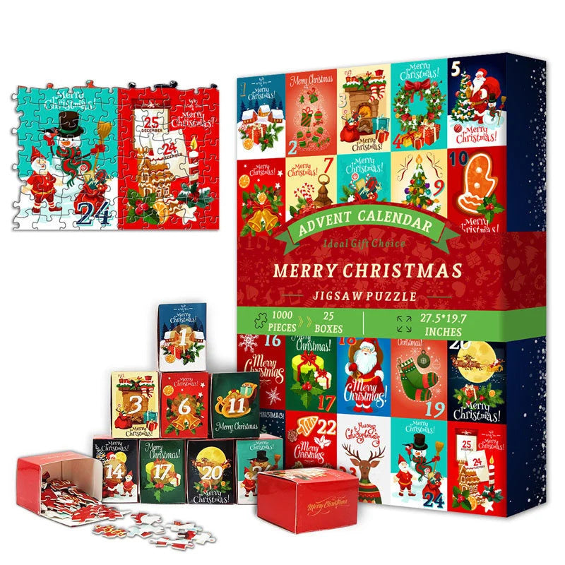 24-Box Christmas Advent Calendar Puzzle | Holiday Countdown Fun