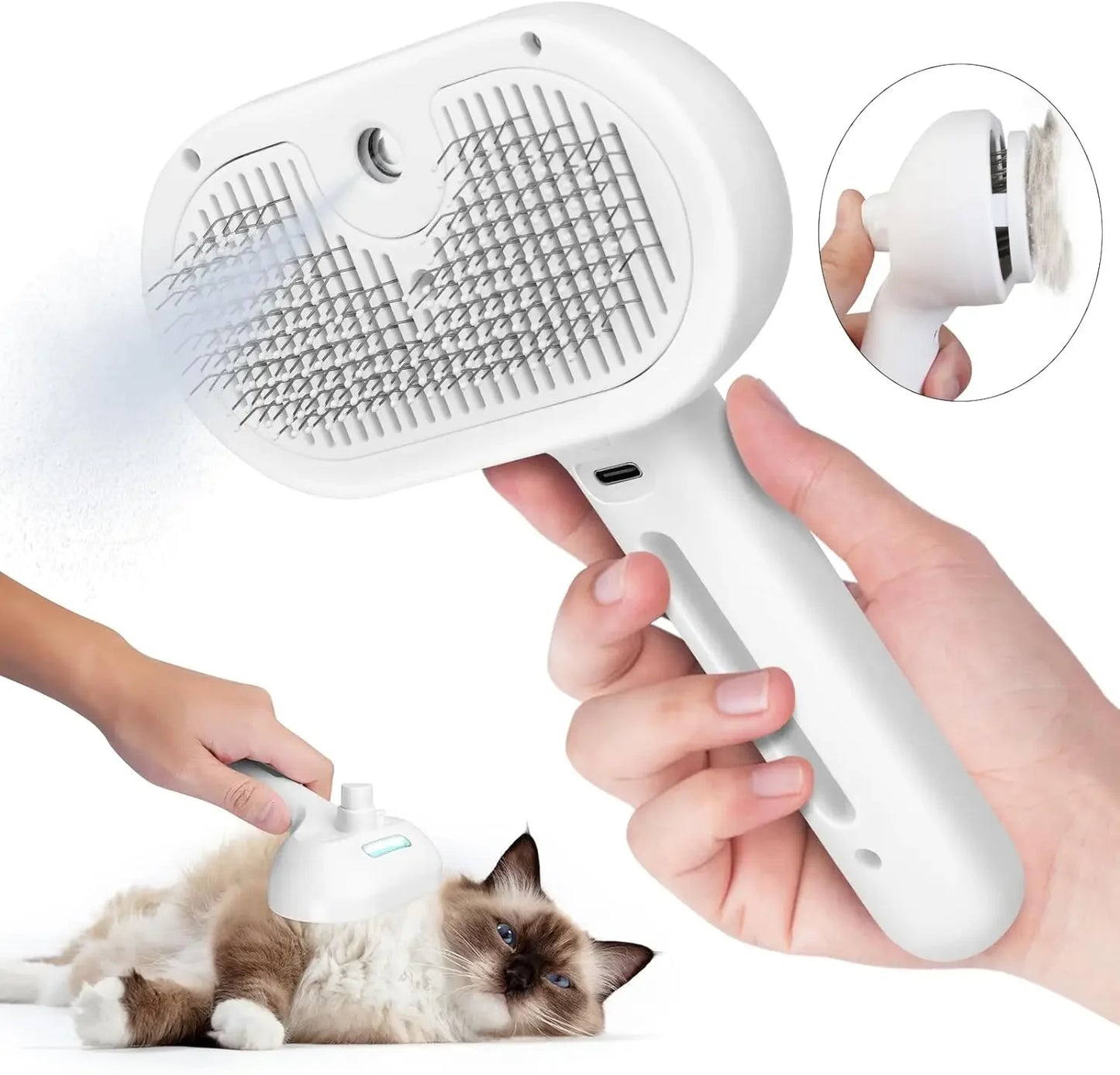 Pet Spray Hair Comb Water Mist Grooming Brush for Cats & Dogs