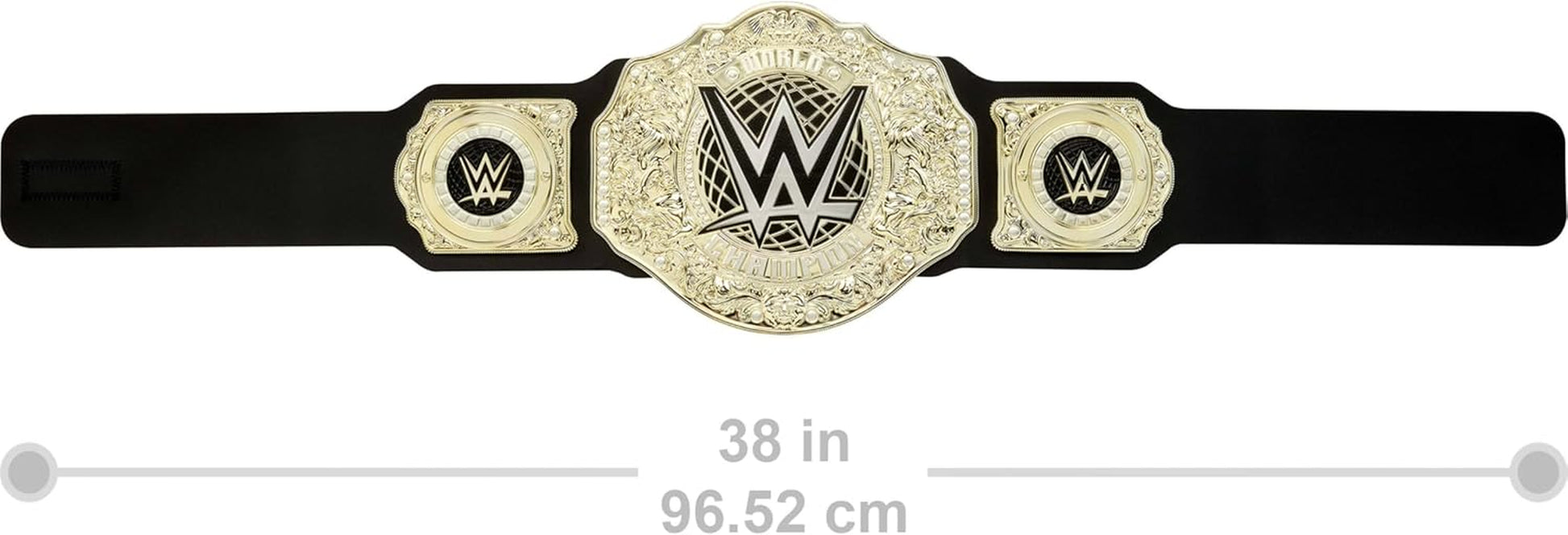 Championship Title, World Heavyweight Championship Role-Play & Costume Piece, Leather-Like Belt 3+ Feet with One-Time Adjustment