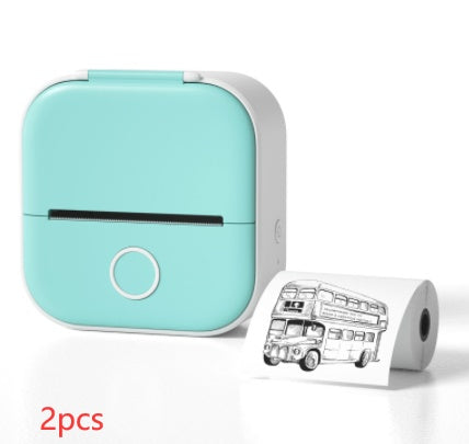 Portable Mini Thermal Label Printer Bluetooth-Compatible Inkless Photo Printer