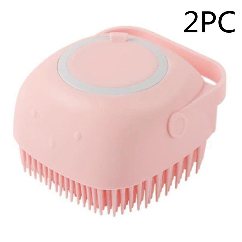 Silicone Dog Bath Massage Gloves Shampoo Brush Grooming Tool