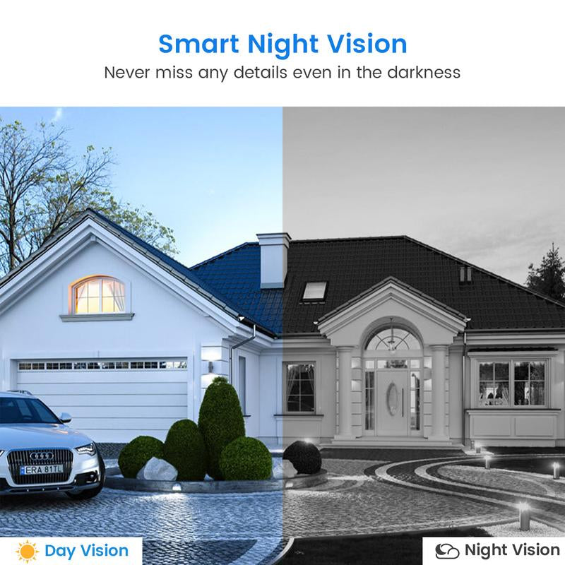 1080P Video Doorbell Camera Wireless with Chime, Smart AI Human Detection, 2-Way Audio, FHD Live View, 2.4G Wifi Only, Night Vision, Cloud Storage, Battery Powered, Wire-Free, Indoor Outdoor Surveillance Cam for Home Security System