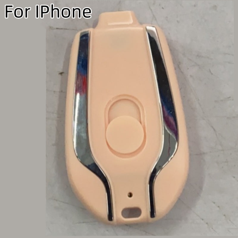 1500mAh Mini Keychain Power Bank Type-C Emergency Charger