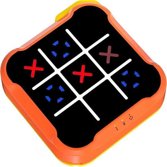 3 in 1 Electronic Tic Tac Toe Game, Handheld Digital Tic Tac Toe Bolt Game with Silent Mode, Portable Educational Toy Gift for Kids & Adults
